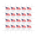 2025 U.S. Flags Forever First Class Postage Stamps