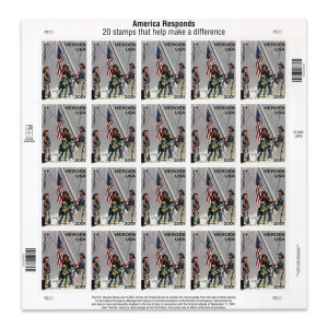 2001 US America Responds First Class Postage Stamps